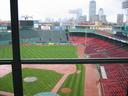 The next morning, we got up and went to Fenway Park, for a tour in the pouring rain.