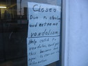 When we got back to Hope House, I went for a walk with Kevin and Jess, and spotted this sign on a laundromat window, somewhere along 15th street.